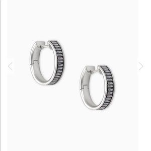 Kendra Scott Jack Hoop Earrings charcoal